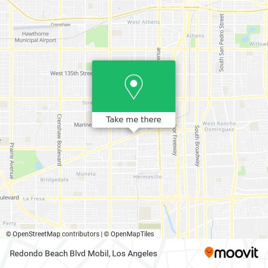 Redondo Beach Blvd Mobil map