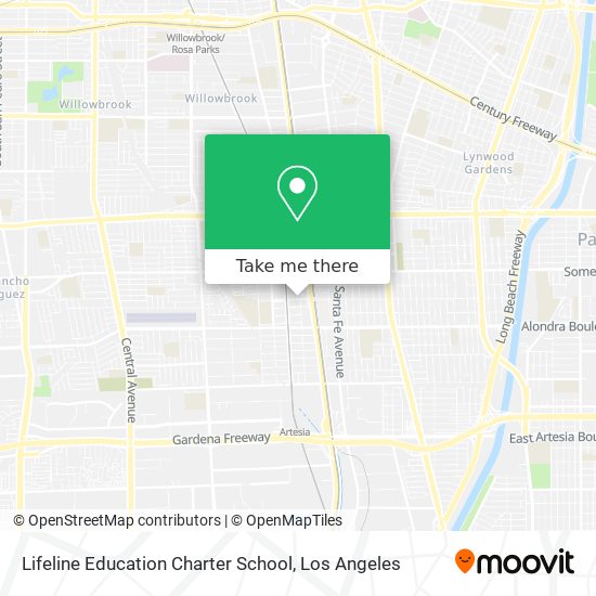 Lifeline Education Charter School map