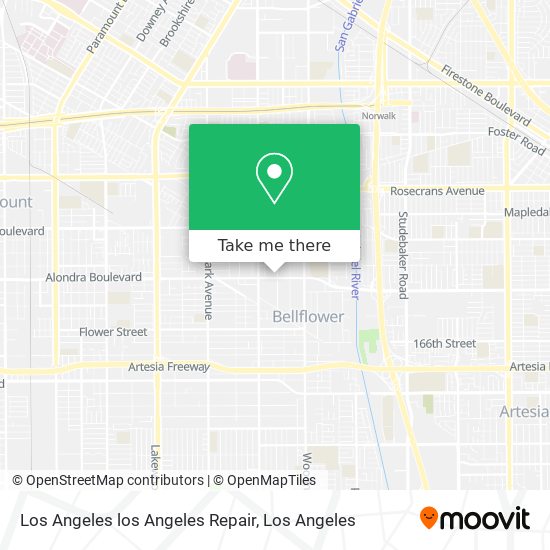 Los Angeles los Angeles Repair map