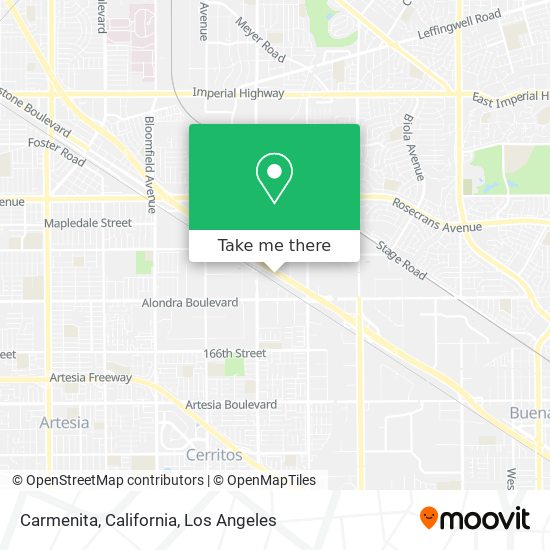 Carmenita, California map