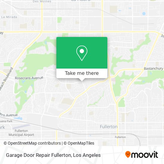 Garage Door Repair Fullerton map