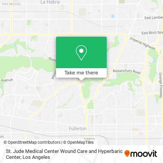 Mapa de St. Jude Medical Center Wound Care and Hyperbaric Center