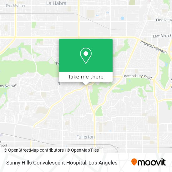 Mapa de Sunny Hills Convalescent Hospital