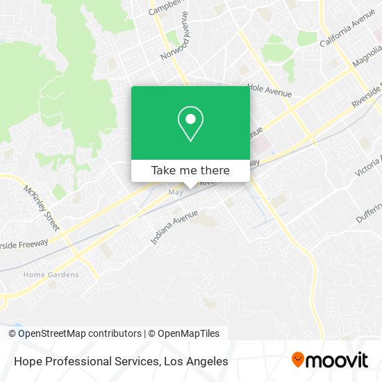 Hope Professional Services map