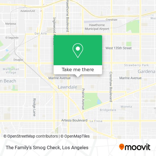 The Family's Smog Check map