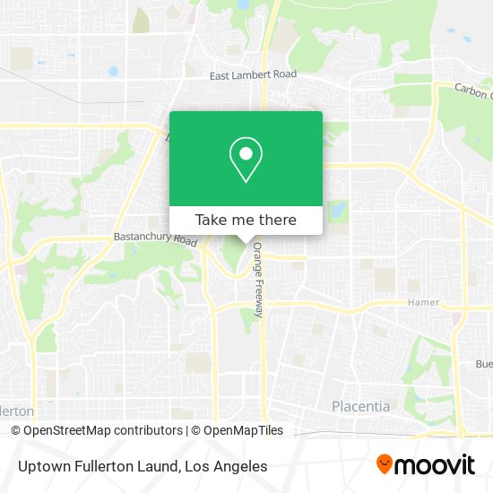 Uptown Fullerton Laund map