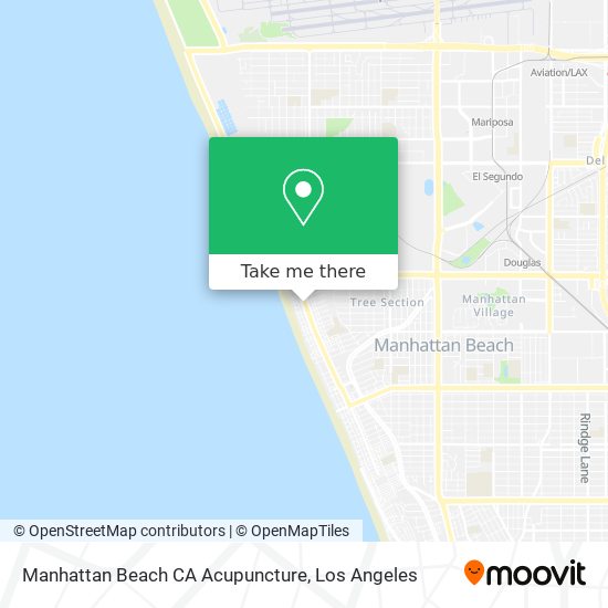 Mapa de Manhattan Beach CA Acupuncture