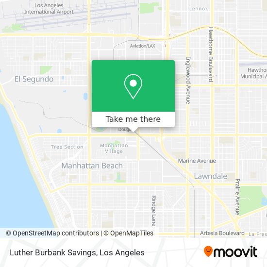 Mapa de Luther Burbank Savings