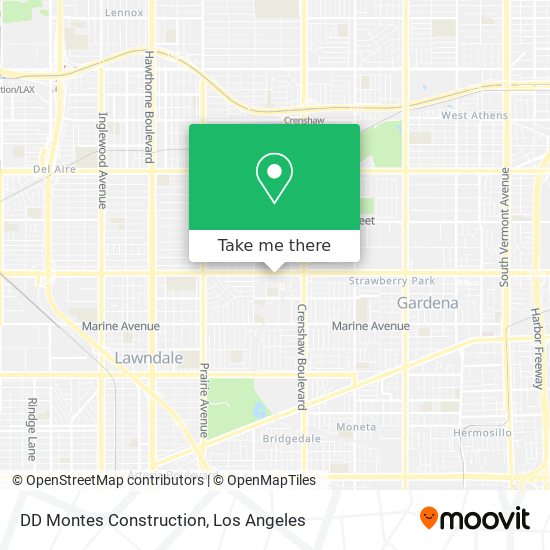 Mapa de DD Montes Construction