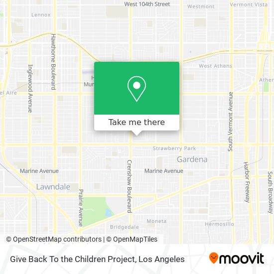 Mapa de Give Back To the Children Project