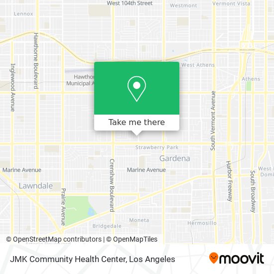 Mapa de JMK Community Health Center