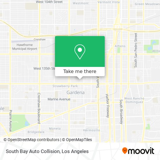 South Bay Auto Collision map