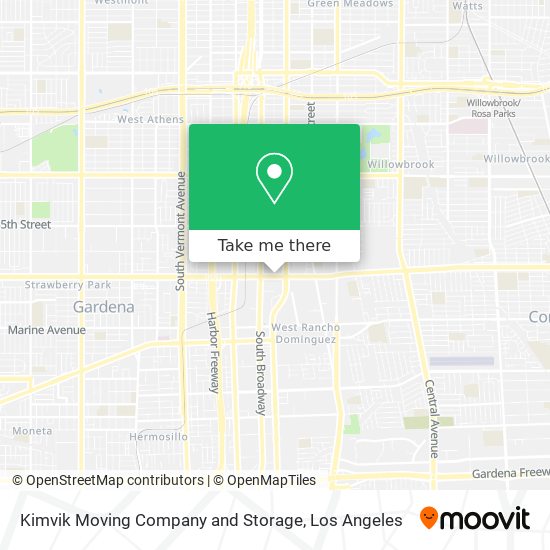 Kimvik Moving Company and Storage map