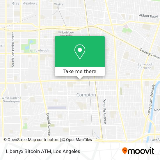 Mapa de Libertyx Bitcoin ATM