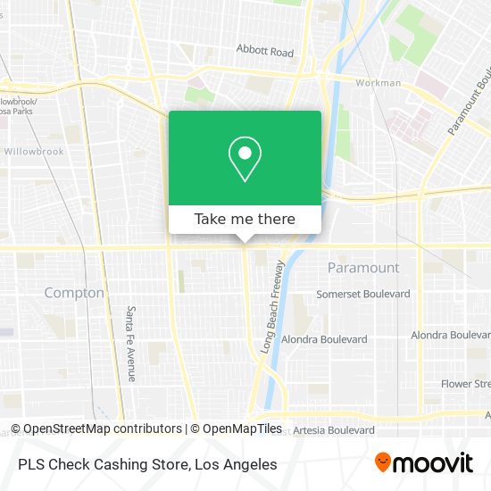 PLS Check Cashing Store map