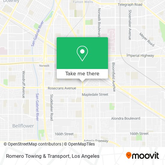 Romero Towing & Transport map