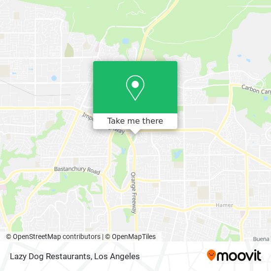 Mapa de Lazy Dog Restaurants