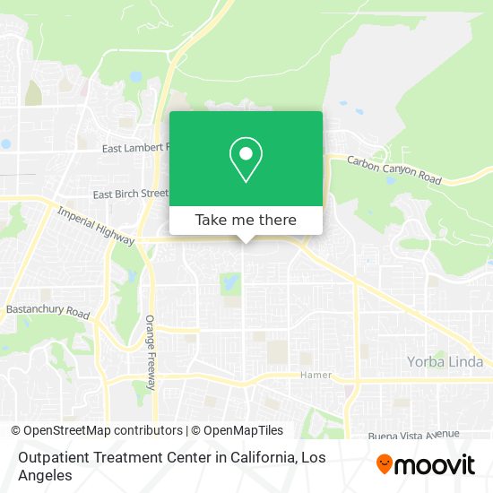 Mapa de Outpatient Treatment Center in California