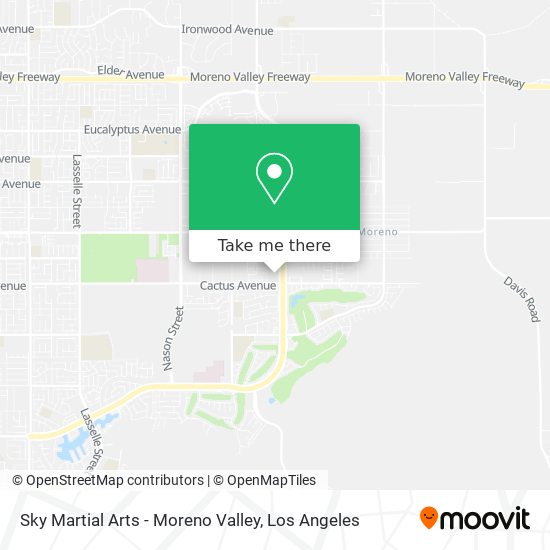 Mapa de Sky Martial Arts - Moreno Valley