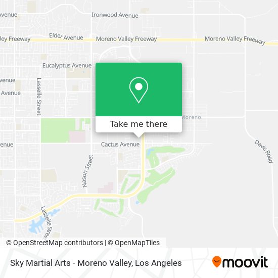 Sky Martial Arts - Moreno Valley map