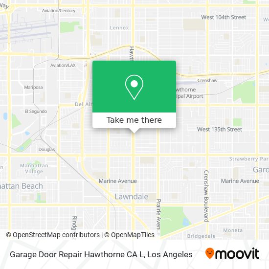 Mapa de Garage Door Repair Hawthorne CA L