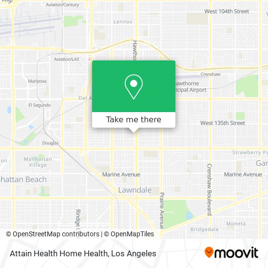 Mapa de Attain Health Home Health