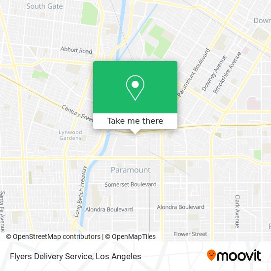 Mapa de Flyers Delivery Service