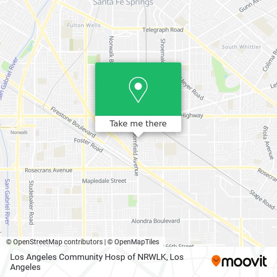 Los Angeles Community Hosp of NRWLK map