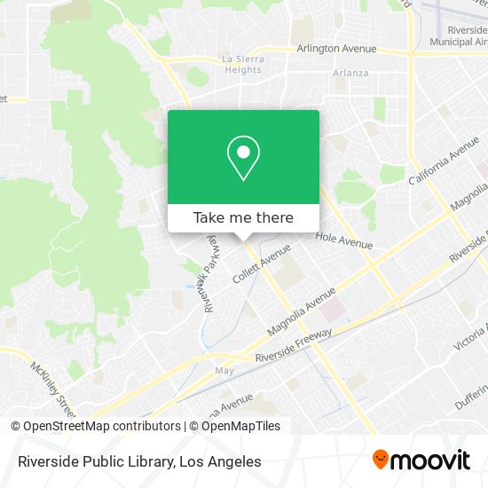 Mapa de Riverside Public Library