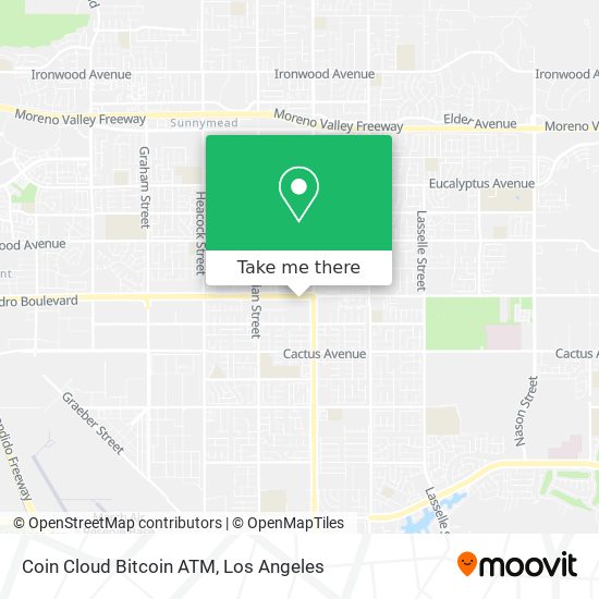 Mapa de Coin Cloud Bitcoin ATM