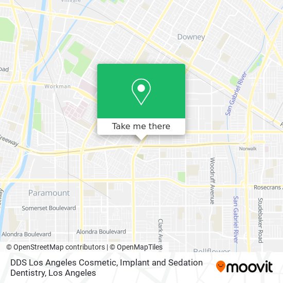 DDS Los Angeles Cosmetic, Implant and Sedation Dentistry map