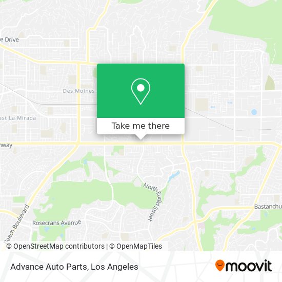 Advance Auto Parts map