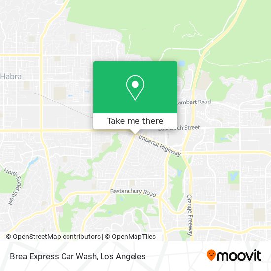 Brea Express Car Wash map