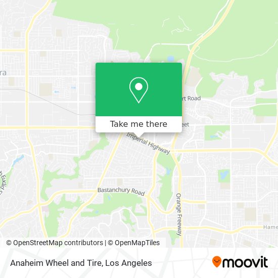 Anaheim Wheel and Tire map