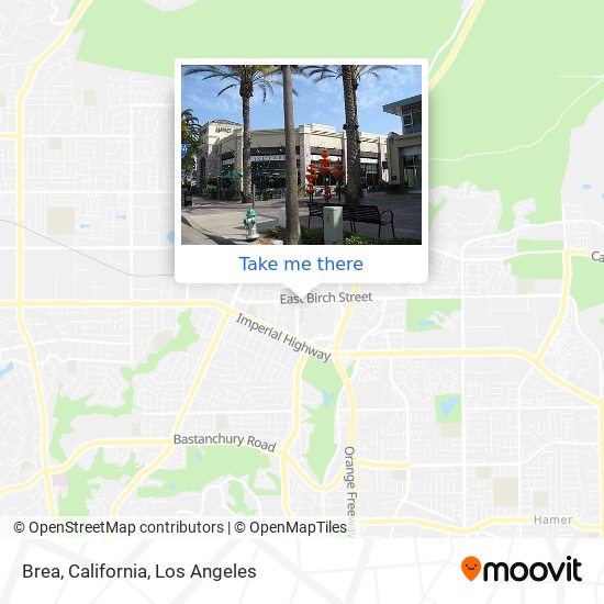 Brea, California map