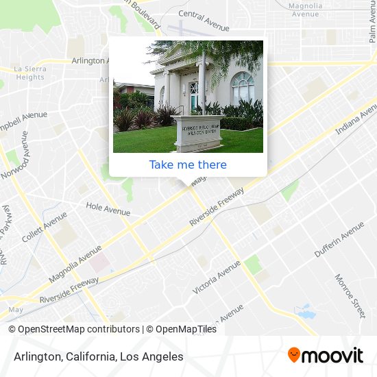 Arlington, California map