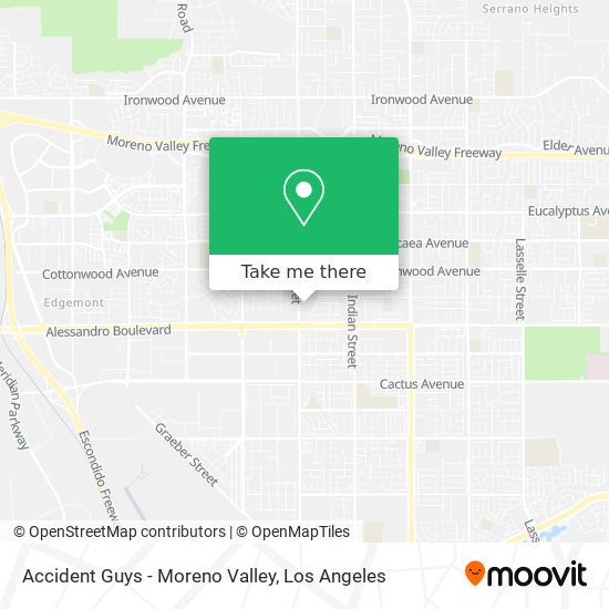 Accident Guys - Moreno Valley map