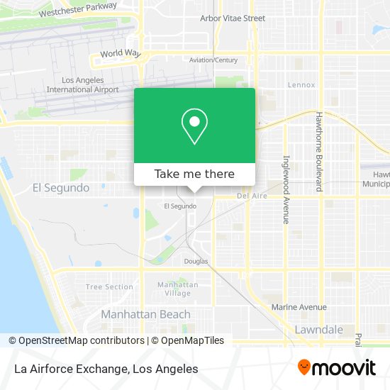 La Airforce Exchange map