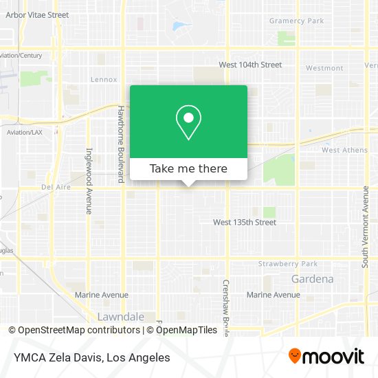 Mapa de YMCA Zela Davis