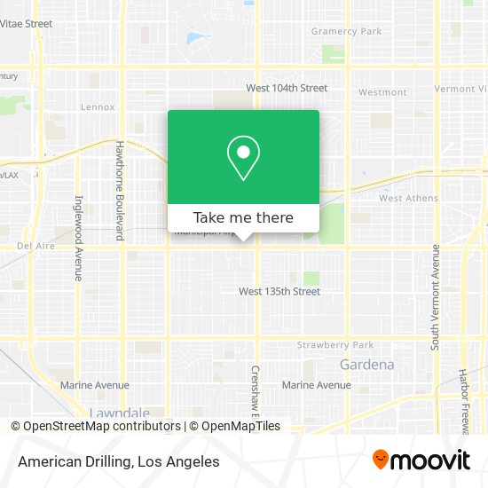 American Drilling map