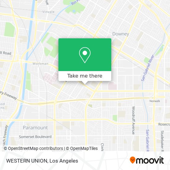 WESTERN UNION map