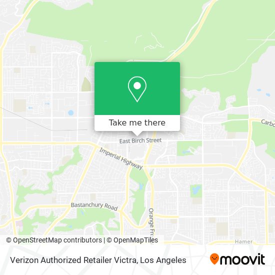 Mapa de Verizon Authorized Retailer Victra