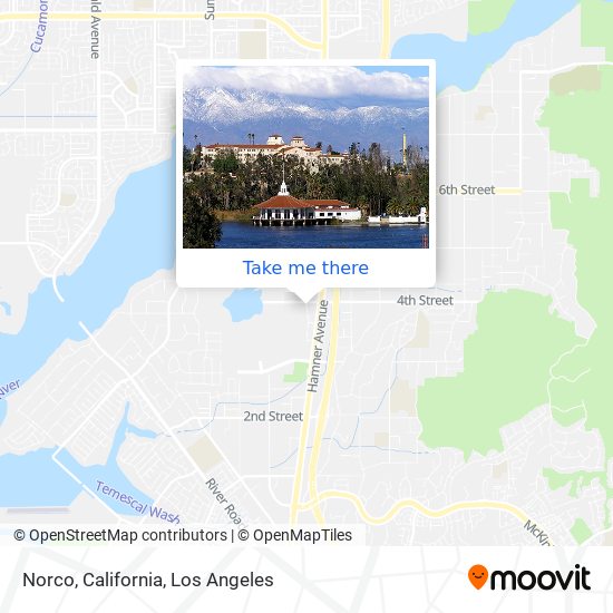 Mapa de Norco, California