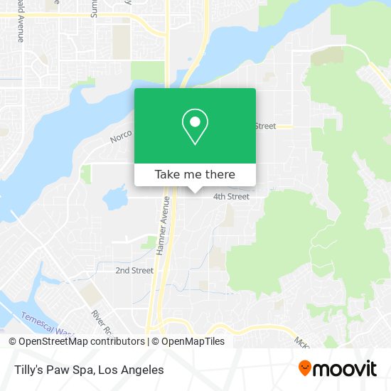 Tilly's Paw Spa map