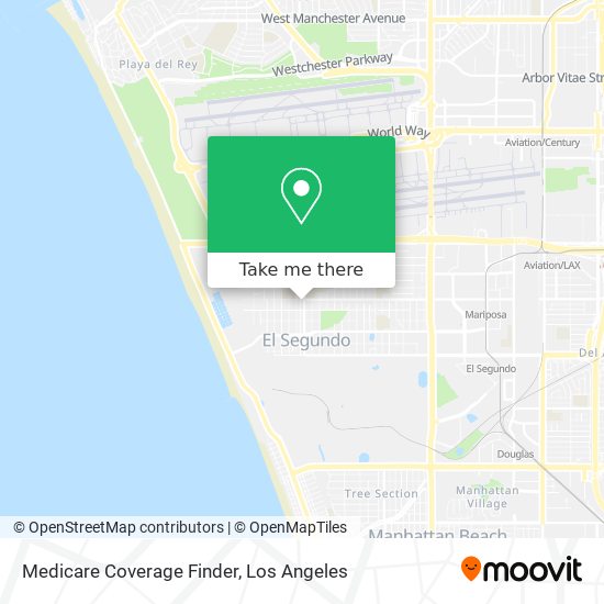 Medicare Coverage Finder map