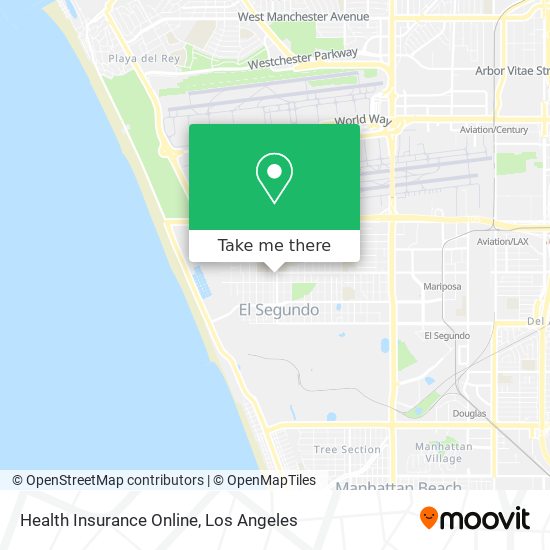 Mapa de Health Insurance Online