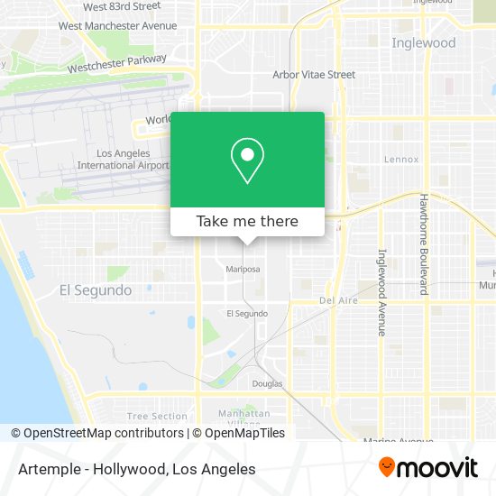 Mapa de Artemple - Hollywood