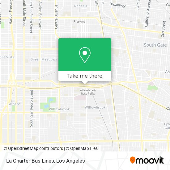 La Charter Bus Lines map