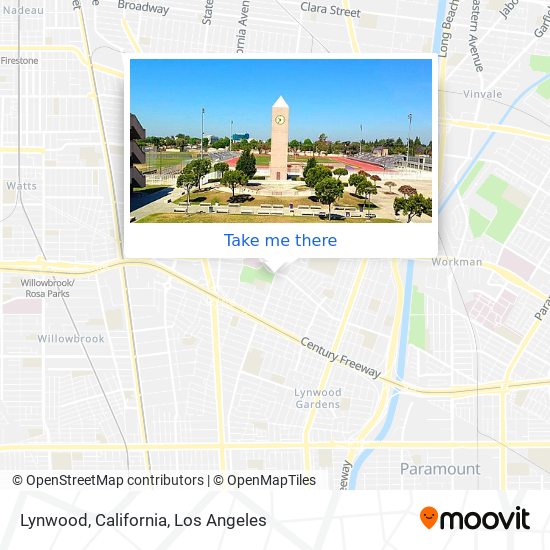 Mapa de Lynwood, California