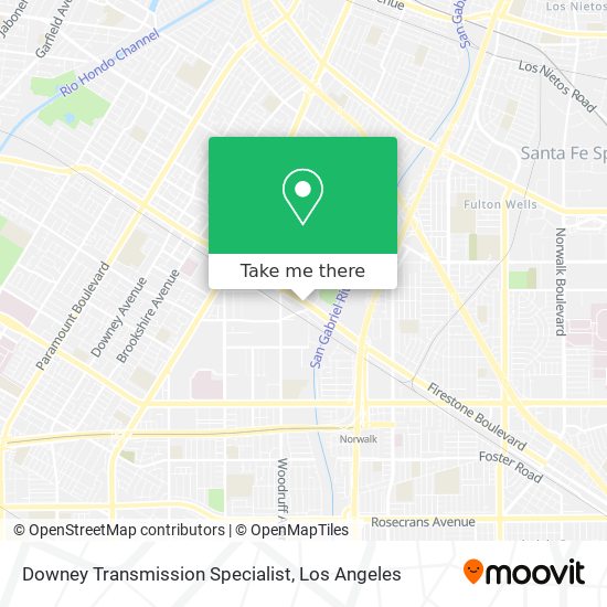 Mapa de Downey Transmission Specialist